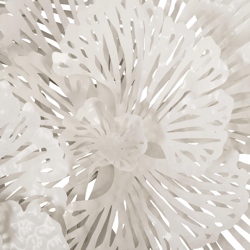 Flower Wall Decor - White