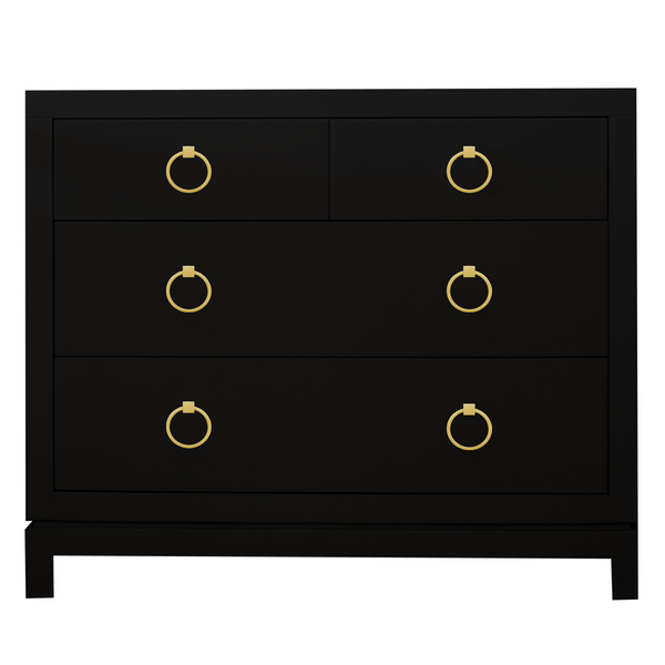 Artisan 4 Drawer Dresser - Black/Gold