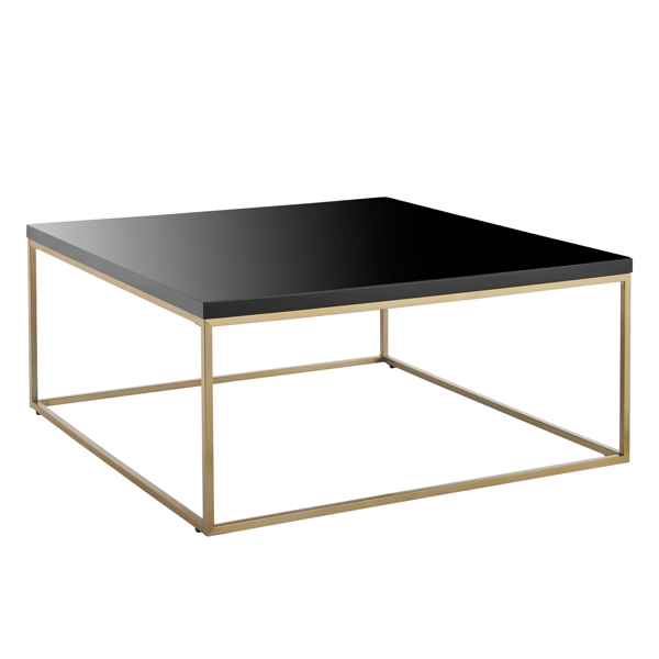 Cory Square Coffee Table Black/Gold Zgallerie