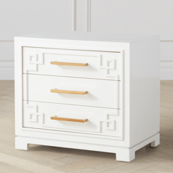 York 3 Drawer Nightstand