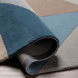 Issac Rug - Navy/Grey