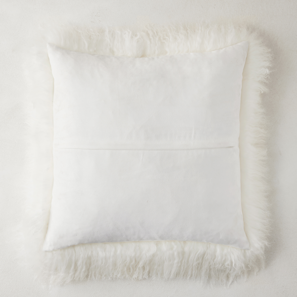White Mongolian Fur Pillow | Chic Accents & Decor | Z Gallerie