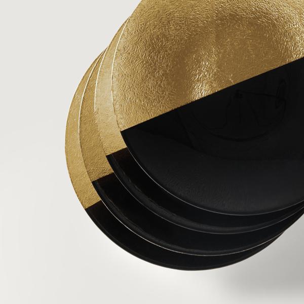 Gemini Dinnerware Sets - Black and Gold~TPL16024