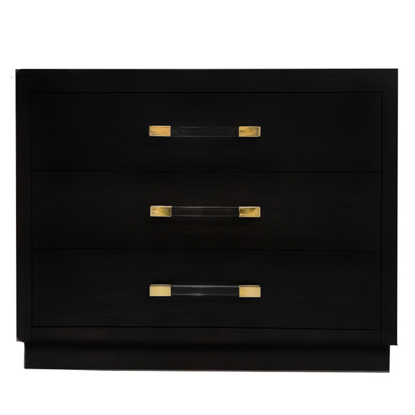 Astoria 3 Drawer Dresser - Black