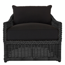 Emilia Ebony Lounge Chair - Black