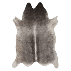 StyleWell Alferce Faux Cowhide Ivory 5 ft. x 7 ft. Shaped Area Rug