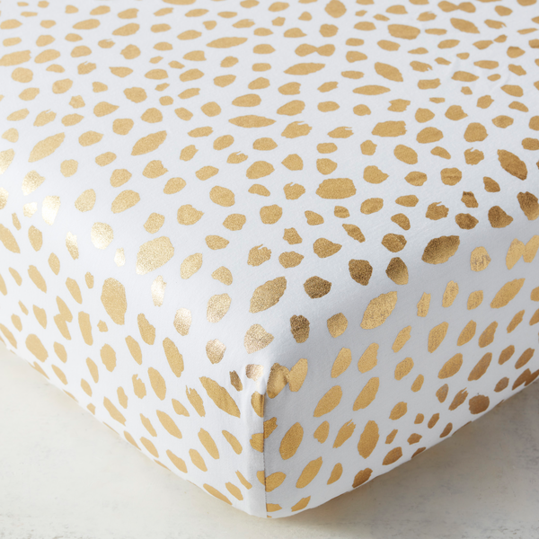 Gold dot store crib sheet