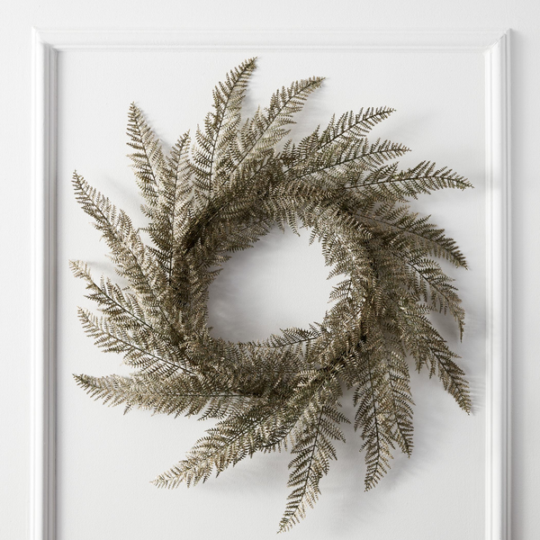 Metallic Fern Wreath