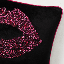 Kiss Lumbar Pillow - Fuchsia