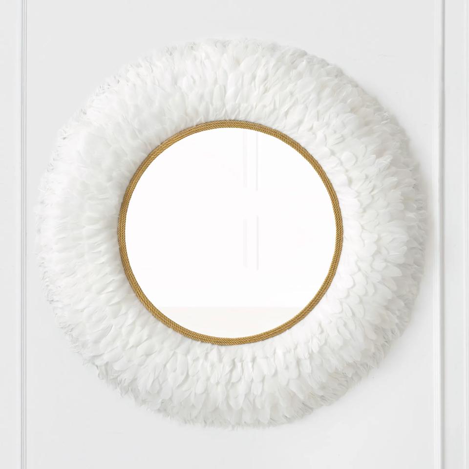 Nikki Chu - Daybreak Feather Mirror | Zgallerie