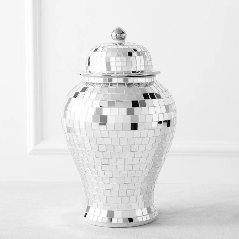 Mirrored Mosaic Canister | Zgallerie