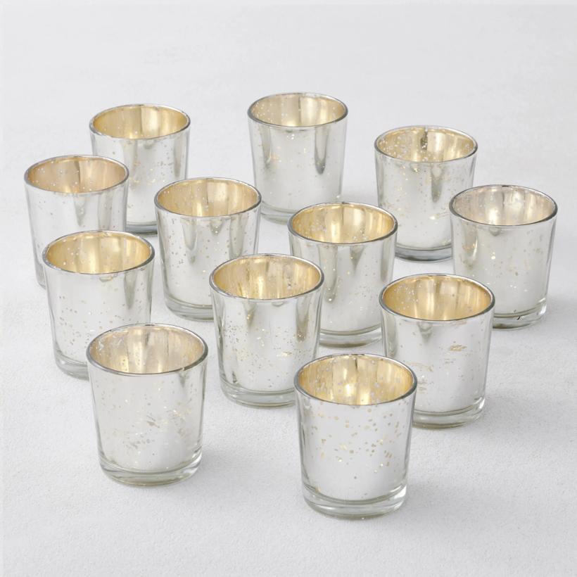 Silver Mercury Glass Votives | Z Gallerie